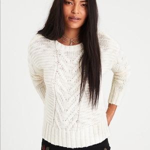aeo cable knit sweater